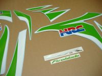 Honda CBR 1000RR 2008-2011 - Lime-Green/White - Custom-Decalset