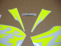 Suzuki Hayabusa GSX-1300R 2010-2011 - Neon-Yellow - Custom-Decalset