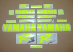 Yamaha YZF-R1 98-01 - Neon-Yellow - Custom-Decalset