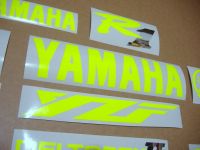 Yamaha YZF-R1 98-01 - Neon-Yellow - Custom-Decalset