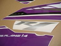 Yamaha YZF-R1 2009-2014 - Purple - Custom-Decalset