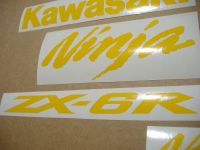 Kawasaki ZX-6R - Yellow - Custom-Decalset