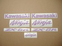 Kawasaki ZX-6R - Violet - Custom-Decalset
