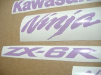 Kawasaki ZX-6R - Violett - Custom-Dekorset