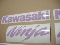 Kawasaki ZX-6R - Violet - Custom-Decalset