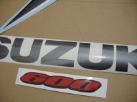 Suzuki GSX-R 600 2006 - Schwarz/Graue Version - Dekorset