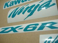 Kawasaki ZX-6R - Opal-Green - Custom-Decalset