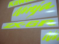 Kawasaki ZX-6R - Neon-Yellow - Custom-Decalset