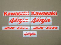 Kawasaki ZX-6R - Neon-Red - Custom-Decalset