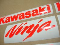 Kawasaki ZX-6R - Neon-Rot - Custom-Dekorset