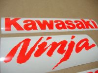 Kawasaki ZX-6R - Neon-Red - Custom-Decalset