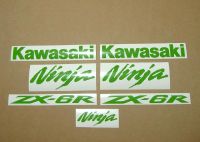 Kawasaki ZX-6R - Lime-Green - Custom-Decalset