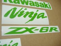Kawasaki ZX-6R - Lime-Green - Custom-Decalset