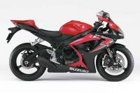 Suzuki GSX-R 600 2006 - Rot/Schwarze Version - Dekorset