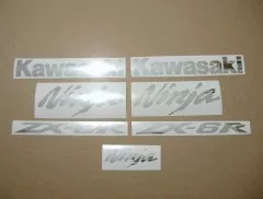 Kawasaki ZX-6R - Chrome-Silber - Custom-Dekorset
