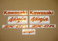 Kawasaki ZX-6R - Chrome-Orange - Custom-Dekorset