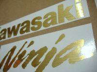 Kawasaki ZX-6R - Brushed-Gold - Custom-Decalset
