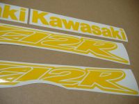 Kawasaki ZX-12R - Yellow - Custom-Decalset