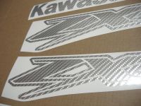 Kawasaki ZX-12R - Silber Carbon - Custom-Dekorset
