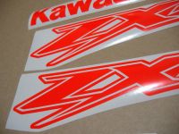 Kawasaki ZX-12R - Neon-Red - Custom-Decalset