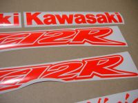 Kawasaki ZX-12R - Neon-Rot - Custom-Dekorset
