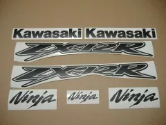 Kawasaki ZX-12R - Mattschwarz - Custom-Dekorset