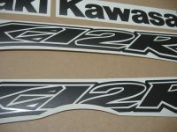 Kawasaki ZX-12R - Mattschwarz - Custom-Dekorset