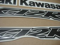 Kawasaki ZX-12R - Matte-Black - Custom-Decalset