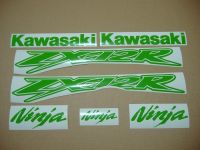 Kawasaki ZX-12R - Lime-Green - Custom-Decalset