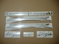 Kawasaki ZX-12R - Chrome-Silver - Custom-Decalset