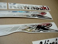 Kawasaki ZX-12R - Chrome-Silver - Custom-Decalset