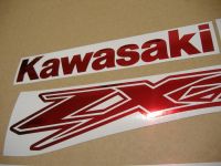 Kawasaki ZX-12R - Chrome-Rot - Custom-Dekorset