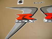 Suzuki GSX-R 600 2006 - White/Silver Version - Decalset