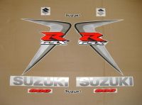 Suzuki GSX-R 600 2006 - Weiß/Silber Version - Dekorset