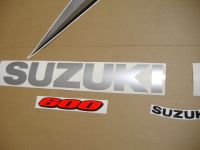 Suzuki GSX-R 600 2006 - White/Silver Version - Decalset