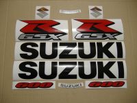 Suzuki GSX-R 600 2007 - Schwarze Version - Dekorset