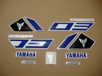 Yamaha MT-03 2016 - White/Blue Version - Decalset