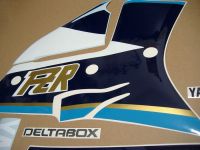 Yamaha FZR 1000 1990 - Black/Blue/White Version - Decalset