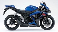 Suzuki GSX-R 600 2007 - Blau/Schwarze Version - Dekorset