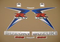 Suzuki GSX-R 600 2007 - Blue/Black Version - Decalset