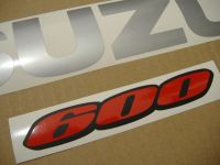 Suzuki GSX-R 600 2007 - Blue/Black Version - Decalset
