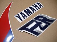 Yamaha FZR 1000 1989 - Weiß/Rote Version - Dekorset