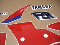 Yamaha FZR 1000 1989 - Weiß/Rote Version - Dekorset