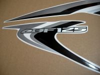 Honda CBF 125 2013 - Burgundy Version - Decalset