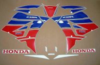 Honda CBR 600RR 2013 - White/Red/Blue Version - Decalset