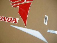 Honda CBR 600RR 2013 - White/Red/Blue Version - Decalset