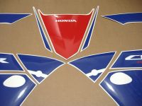 Honda CBR 600RR 2013 - White/Red/Blue Version - Decalset