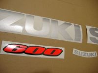 Suzuki GSX-R 600 2007 - Blue/White Version - Decalset