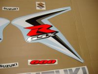 Suzuki GSX-R 600 2007 - Rot/Weiße Version - Dekorset