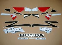 Honda CBR 954RR 2003 - Schwarz/Rote Version - Dekorset